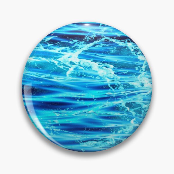 Aperçu de l'œuvre Éclaboussures de vagues de l'océan bleu créée et vendue par Ludovic Geusa.