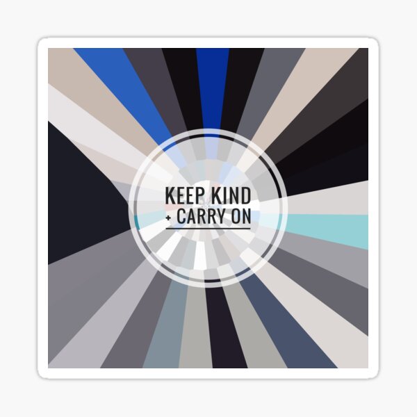 Item preview, Snazzy  Patterned Keep Kind and Carry On Coronavirus Slogan by Jenny Meehan  designed and sold by Jenny Meehan Home Decor/Surface Patterns for Interior Design.
