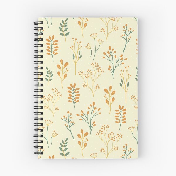 Item preview, Yellow & Rust Botanical Garden Leaves Floral Print designed and sold by StudioPosies.