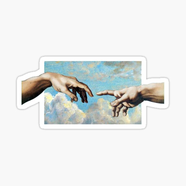 creation of adam Sticker