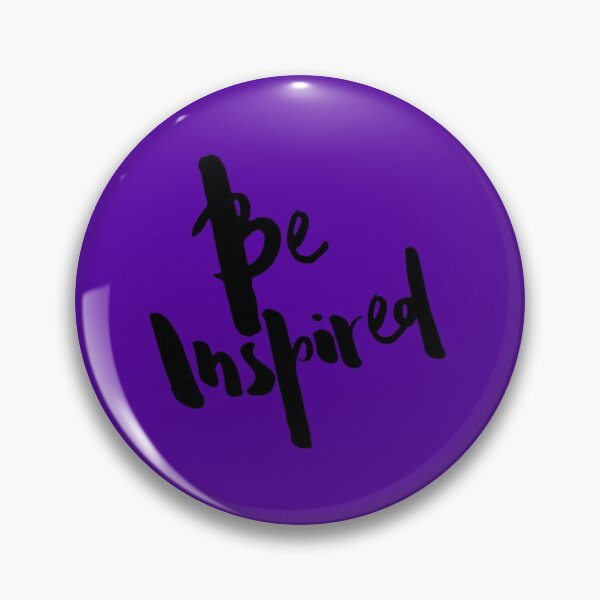 Item preview, Be Inspired Quote on Purple Background designed and sold by Textography1.