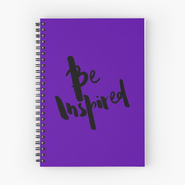 Item preview, Be Inspired Quote on Purple Background designed and sold by Textography1.
