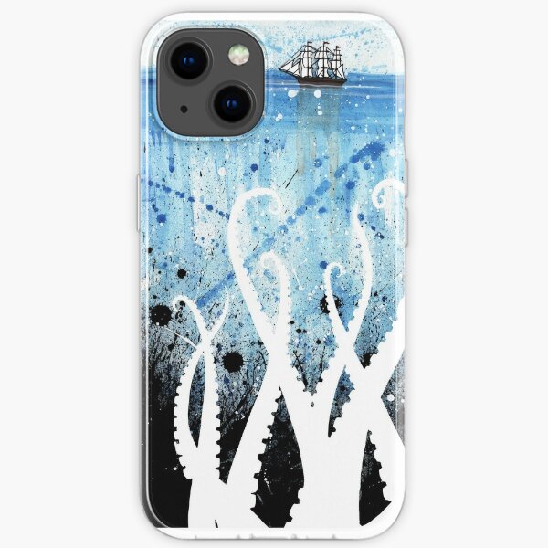 Kraken Watercolor iPhone Soft Case