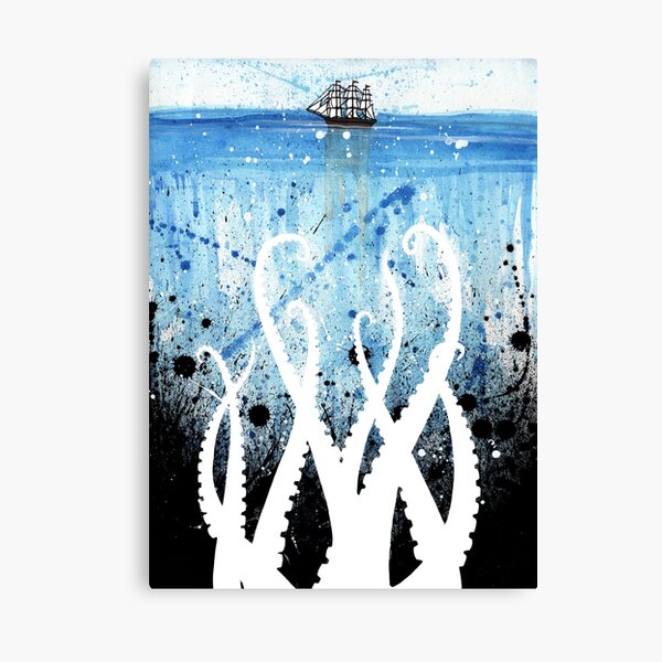 Item preview, Kraken Watercolor designed and sold by theaberranteye.