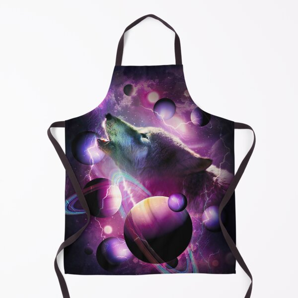 Item preview, Cosmic Wolf Howling At Moon In Space designed and sold by SkylerJHill.
