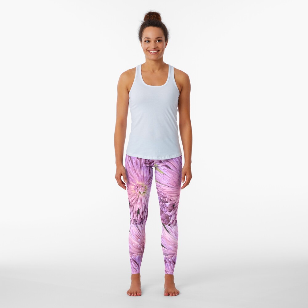 Purple flowers, Purple flowers Leggings