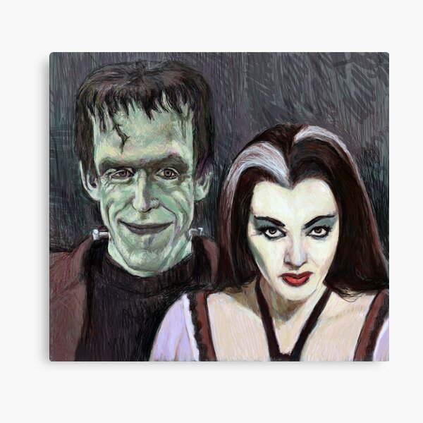 Item preview, Lily and Herman Munster designed and sold by Neil Feigeles.