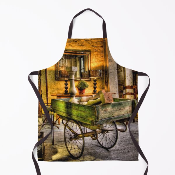 Item preview, The Antique Green Wooden Cart designed and sold by FOLK ART FUSION by heidiannemorris.