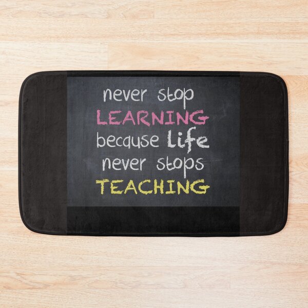 Item preview, never stop learning designed and sold by Legends Indumentaria.