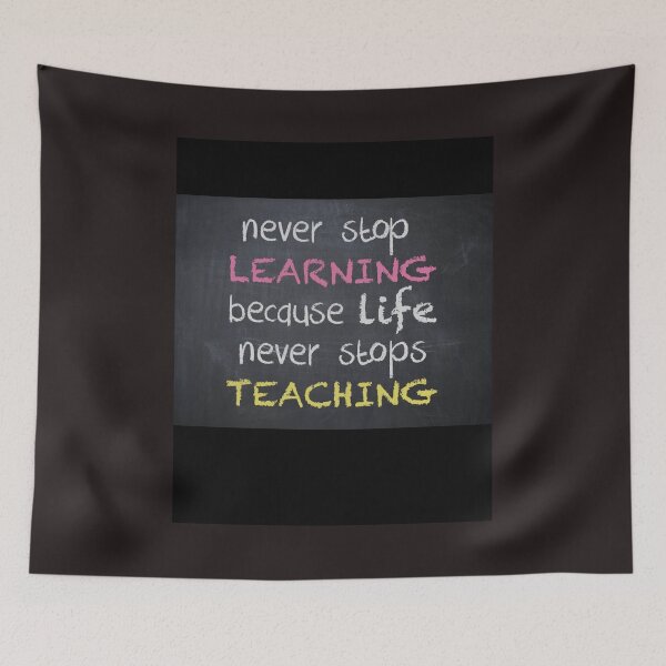 Item preview, never stop learning designed and sold by Legends Indumentaria.