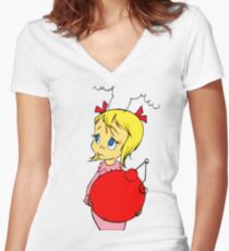 Cindy Lou Who Women's Fitted V-Neck T-Shirt