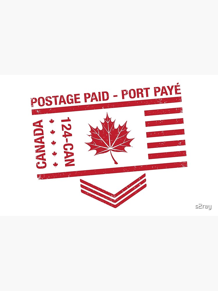 "Postage Paid Canada" Poster by s2ray Redbubble