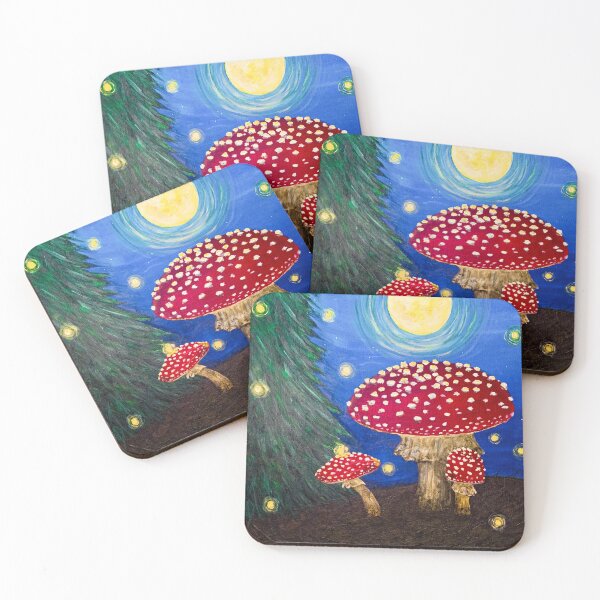 Item preview, Mushrooms in the moonlight designed and sold by Esperanza Phoenix.