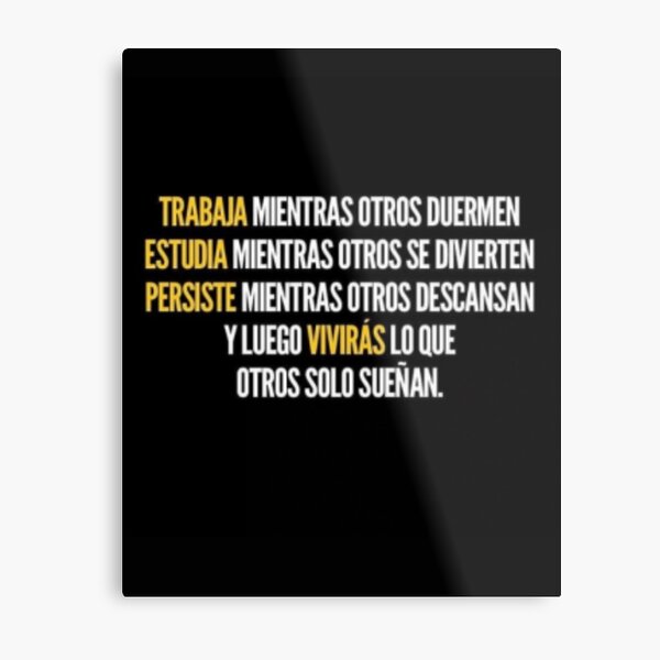 study while others have fun Metal Print