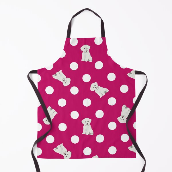 Item preview, Polka Dogs - Bichon Frise Pink designed and sold by PenelopeJaneArt.