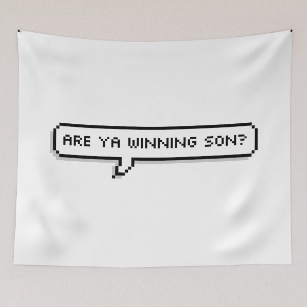 Item preview, Are Ya Winning Son? Pixel Speech Bubble designed and sold by Lemon  Merch.