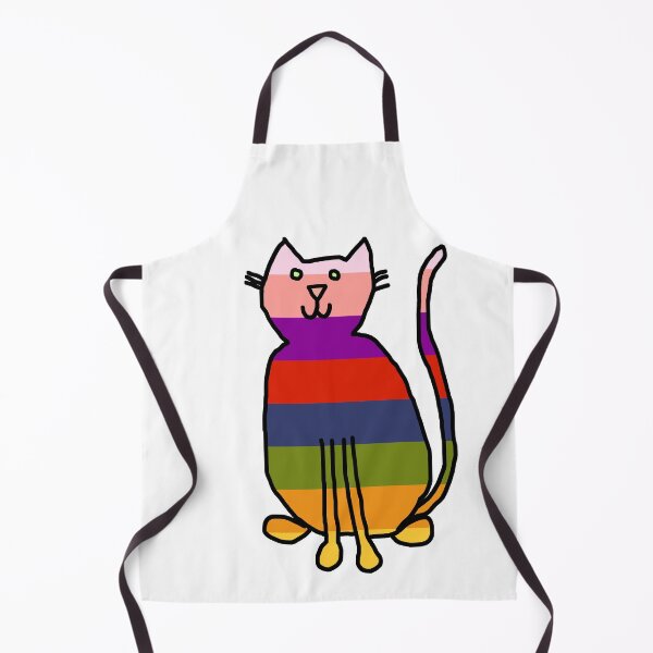 Item preview, Rainbow Cat on a transparent background designed and sold by ellenhenry.