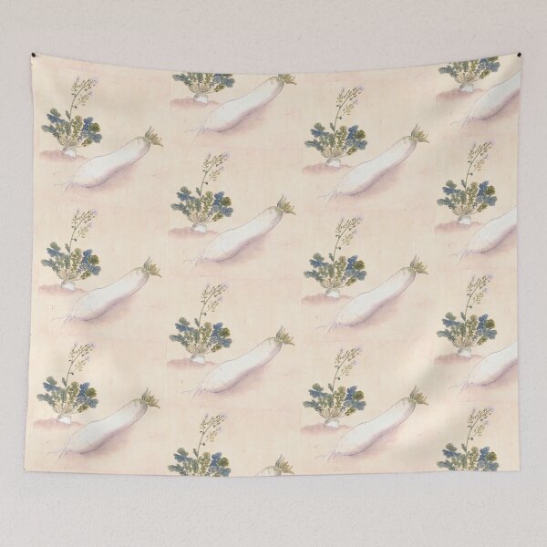 Item preview, Daikon Radish - Japanese Botanic Art designed and sold by killies.