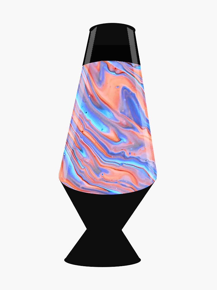 "Lava Lamp Blue & Orange " Sticker for Sale by victoriiaamarie Redbubble