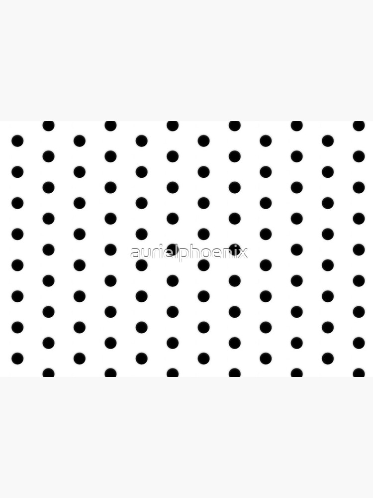 Black Polka Dot Rockabilly Pattern by aurielphoenix