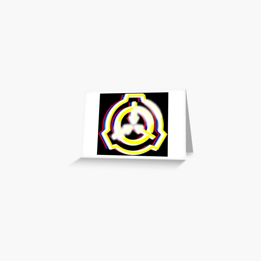 SCP Foundation White Logo Greeting Card by Harbud Neala