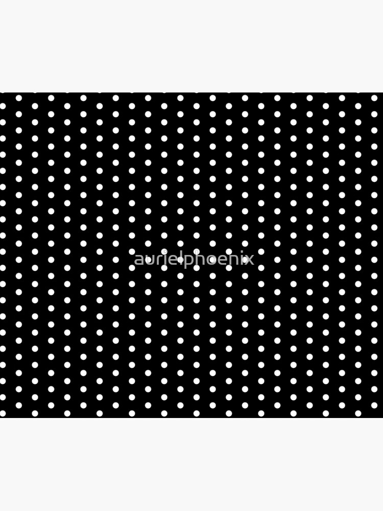 White on Black Polka Design by aurielphoenix