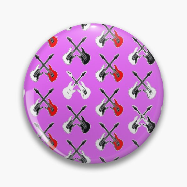 Aperçu de l'œuvre Modèle sans couture de guitare multicolore créée et vendue par TheMagicKrew.