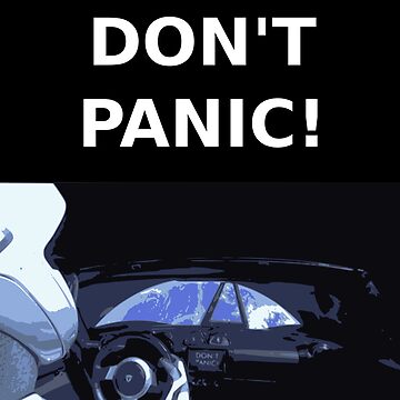 "Don't Panic Tesla" Sticker for Sale by TheNerdPerl6 | Redbubble