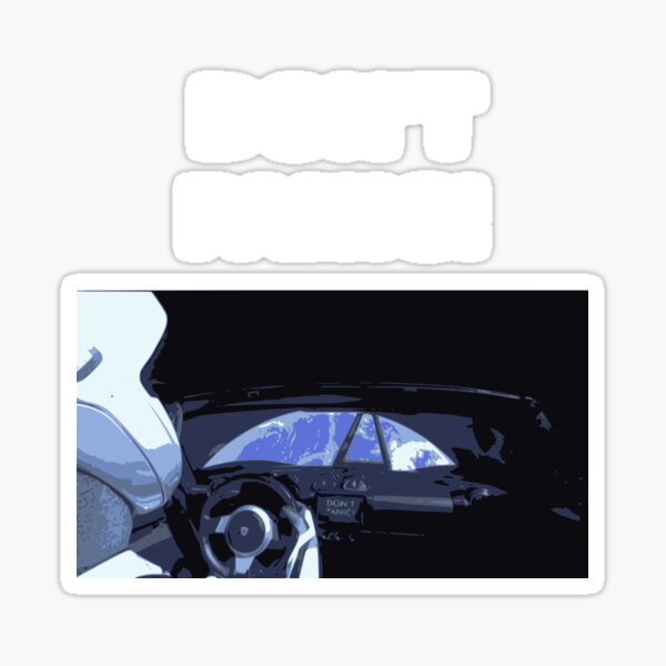 "Don't Panic Tesla" Sticker for Sale by TheNerdPerl6 | Redbubble