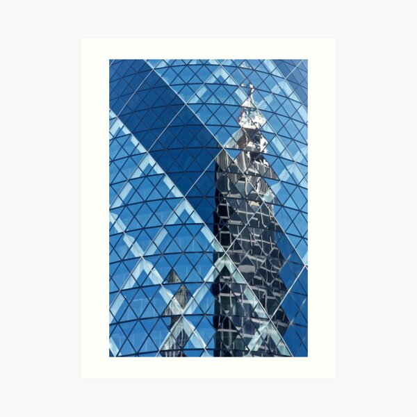 Cheese Grater in Gherkin Art Print