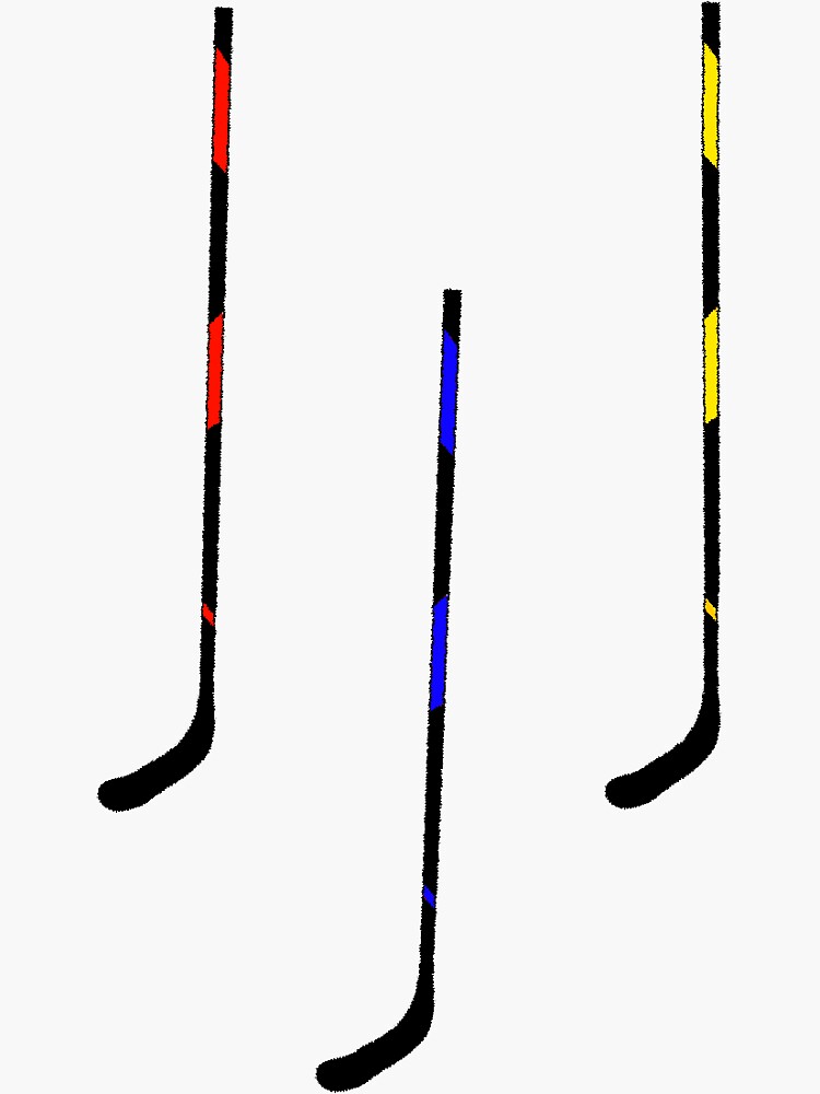 "hockey stick sticker pack" Sticker for Sale by margaretpalmer Redbubble