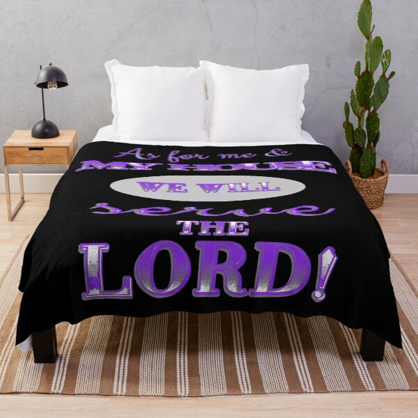 Item preview, As For Me And My House, We Will Serve The Lord! Grape designed and sold by IgniteWithin.