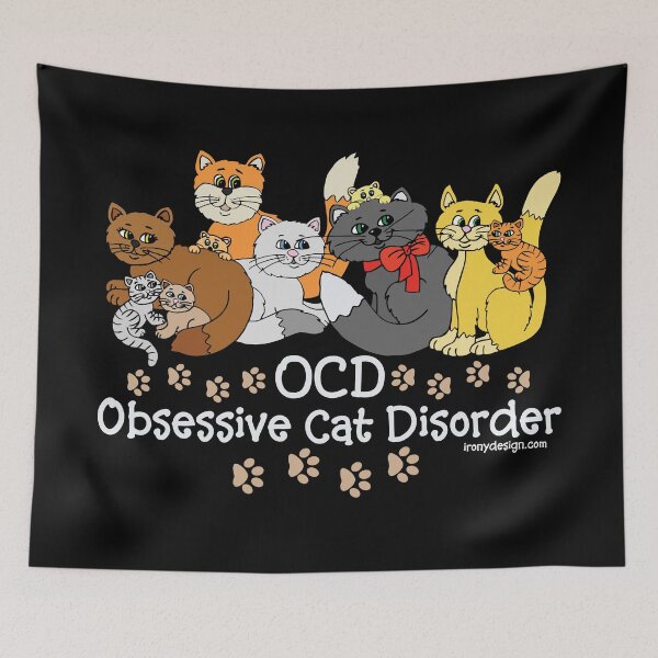 Item preview, OCD Obsessive Cat Disorder designed and sold by ironydesigns.