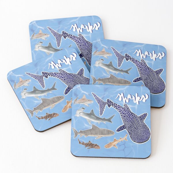 Item preview, Sharks! Medley - Cartoon designed and sold by bellamousse design co.