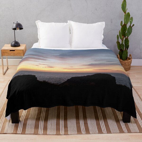 Item preview, Pink and Blue sunset on the cliffs, West of Ireland designed and sold by wildseadesign.