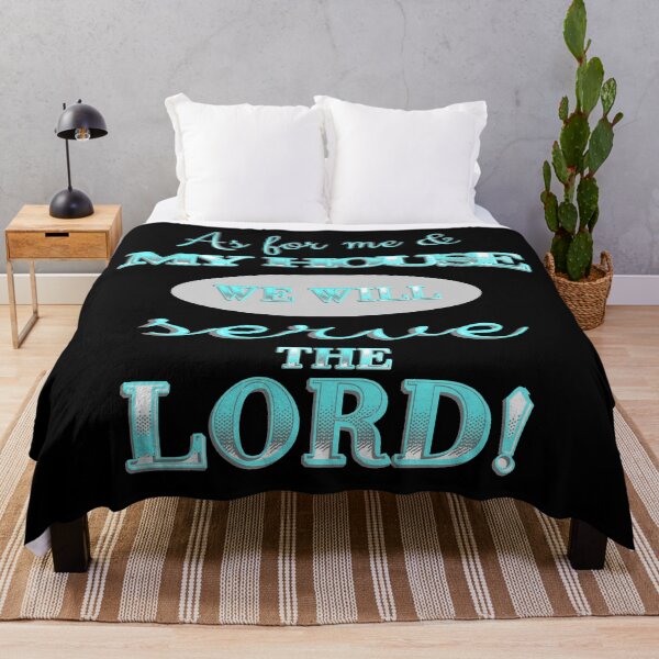 Item preview, As For Me And My House, We Will Serve The Lord! Cyan designed and sold by IgniteWithin.