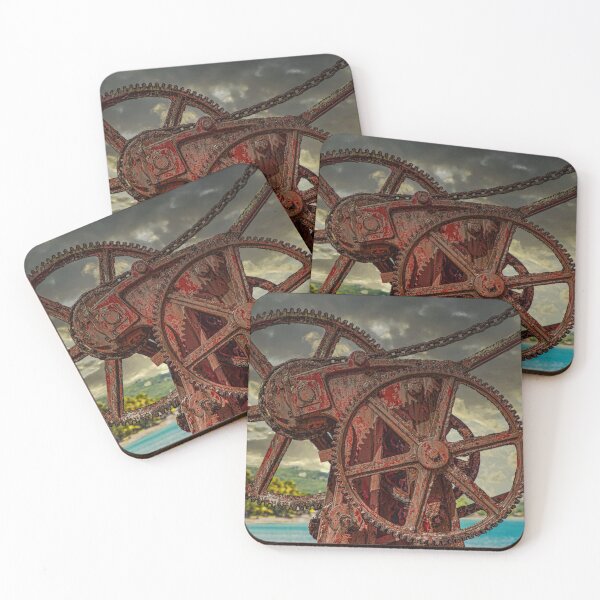 Item preview, Rusty Gears on Old Red Crane designed and sold by dbvirago.