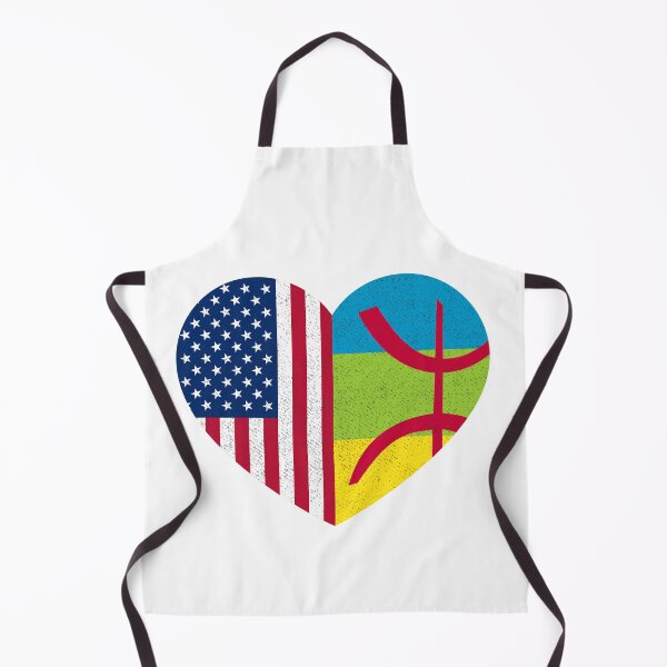 Item preview, Amazigh Kabyle American Pride Heart Tamazgha USA Flag Gift designed and sold by cssdru.