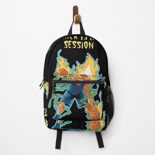 Item preview, Jack Is In Session. Flaming Jack-O-Lantern Playing Basketball Blue designed and sold by GravitiTees.