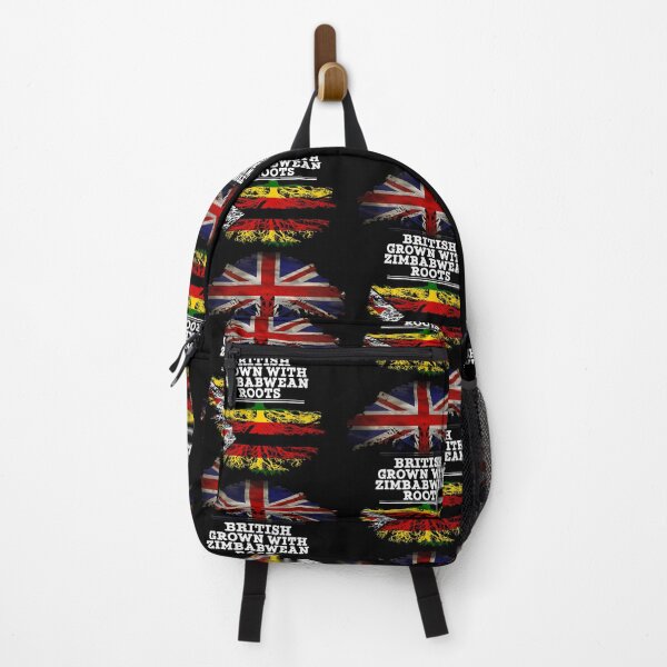 Item preview,  British Grown With Zimbabwean Roots Gift For Zimbabwean From Zimbabwe - Zimbabwe Flag in Roots designed and sold by Popini.