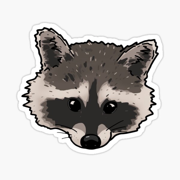 Item preview, Cute raccoon face designed and sold by sivelobanova.