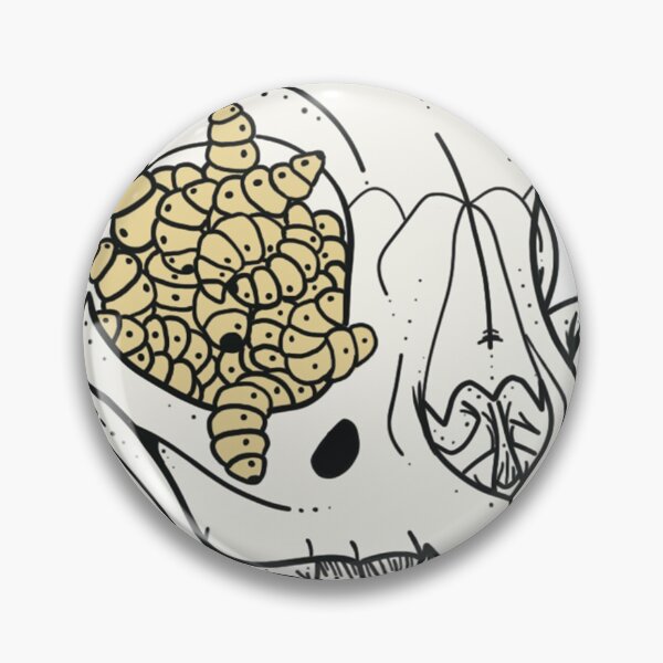 Item preview, Ol Maggot Eye Skull Cat designed and sold by Necrobroth.
