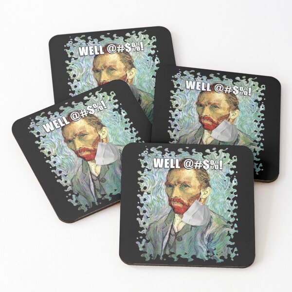 Item preview, Funny Flu Season Van Gogh Self Portrait With Mask Hanging Off Ear Spoof designed and sold by Inside Out Designs.