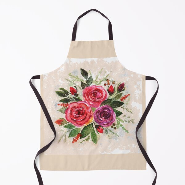 Item preview, watercolor roses, red roses, grunge, vintage pattern, shabby watercolor designed and sold by fuzzyfox.