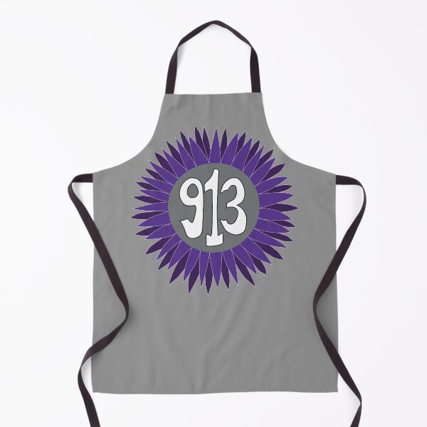 Item preview, Hand Drawn Kansas Sunflower 913 Area Code Purple designed and sold by itsrturn.