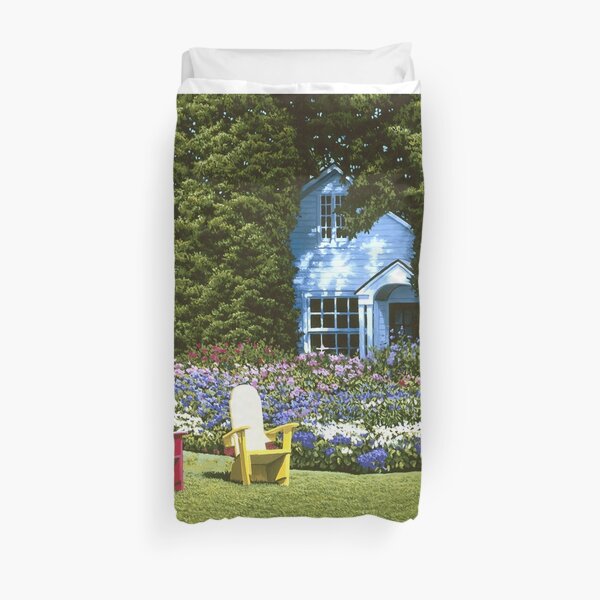 Cottage Garden Basin Harbor Duvet Cover