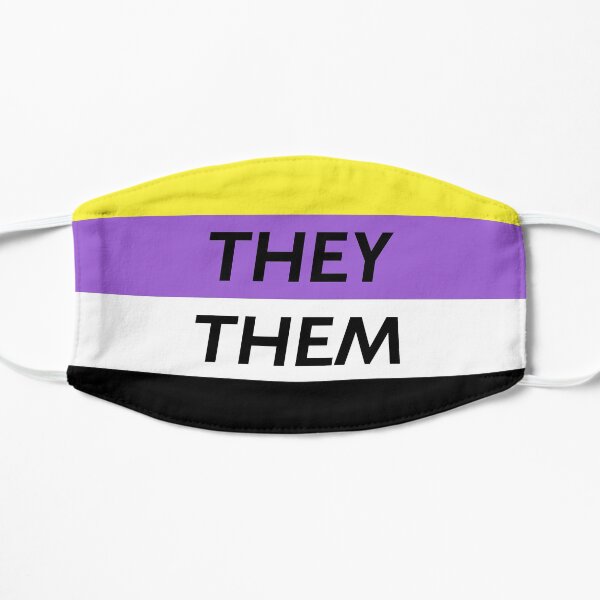 They/Them Pronouns Non Binary Mask