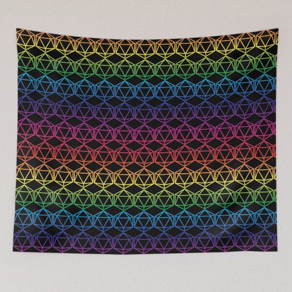 Item preview, Rainbow D20 1 - Black designed and sold by NemJames.