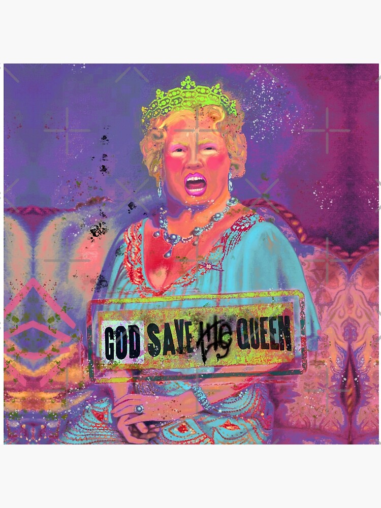 【インパクトアート】GOD SAVE THE REP＆SKULL QUEEN インパクトアート】GOD SAVE THE REP＆SKULL QUEEN