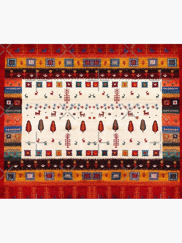 Heritage Red Oriental Boho Traditional Moroccan High Quality Design by Arteresting